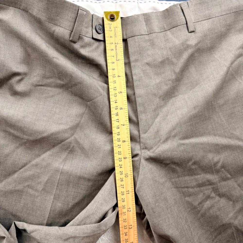 Bloomingdale's Men's 36R Taupe‎ Wool Blend Dress Pants BLS22010PW